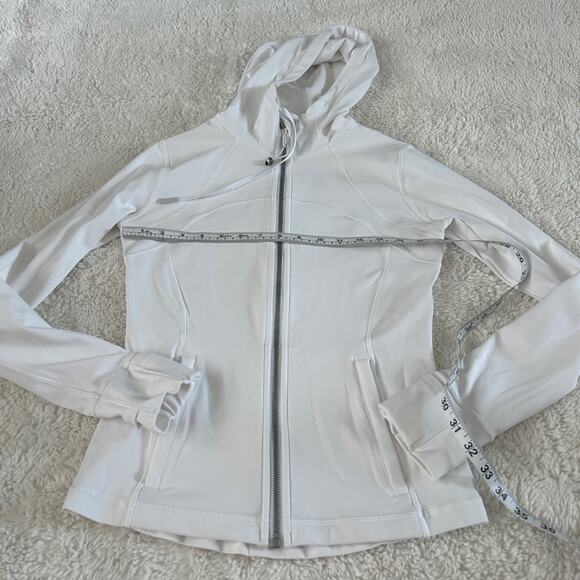 Womens Lululemon Define Nulu Jacket in White Size 6 Running Workout Clean/Soft - Picture 4 of 7